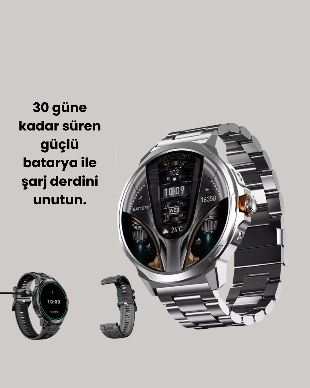 IP68 Su Toz Dirençli SW80 Akıllı Saat Android iOS Uyumlu Yeni Nesil