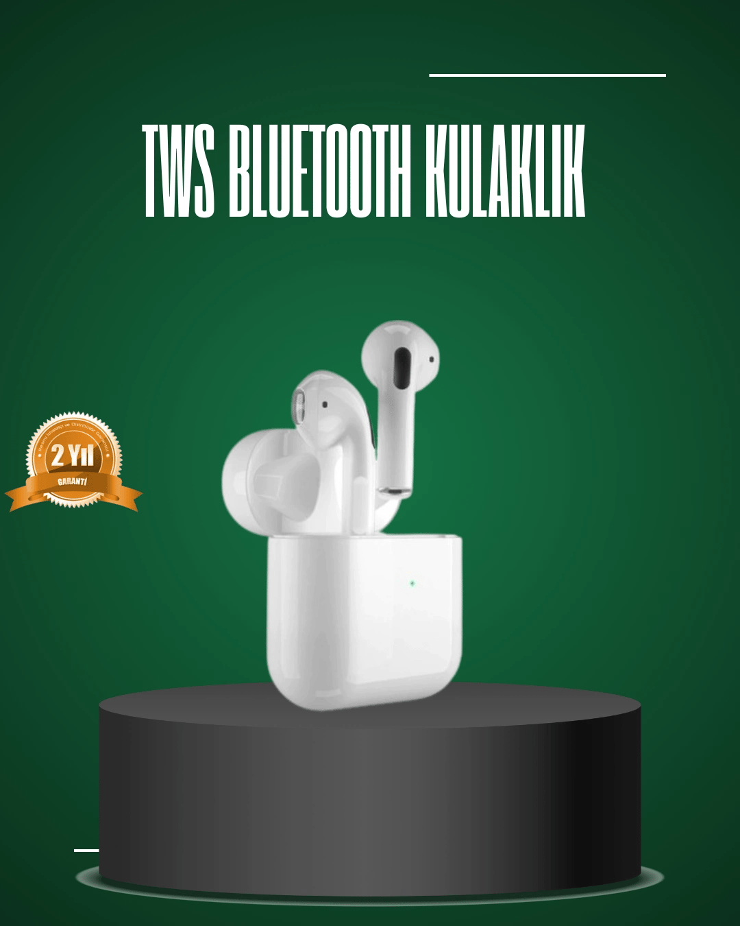 iPhone Pro ve Pro Max Uyumlu TWS Bluetooth Kulaklık Gürültü Engelleyici