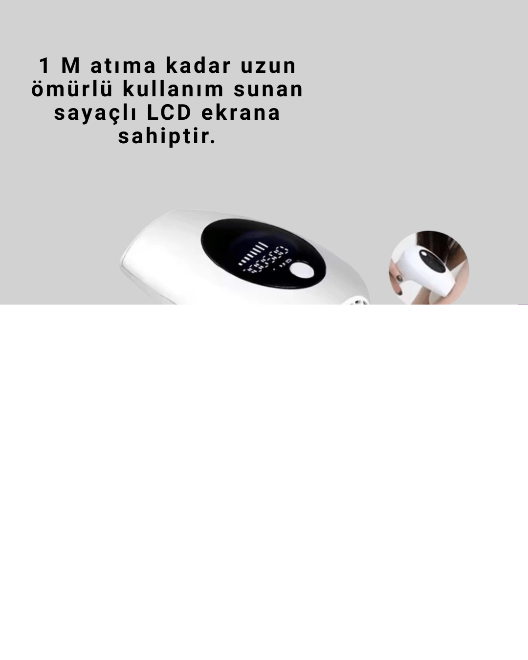 IPL Lazer Epilasyon Aleti 5 Kademeli Güç Ayarlı