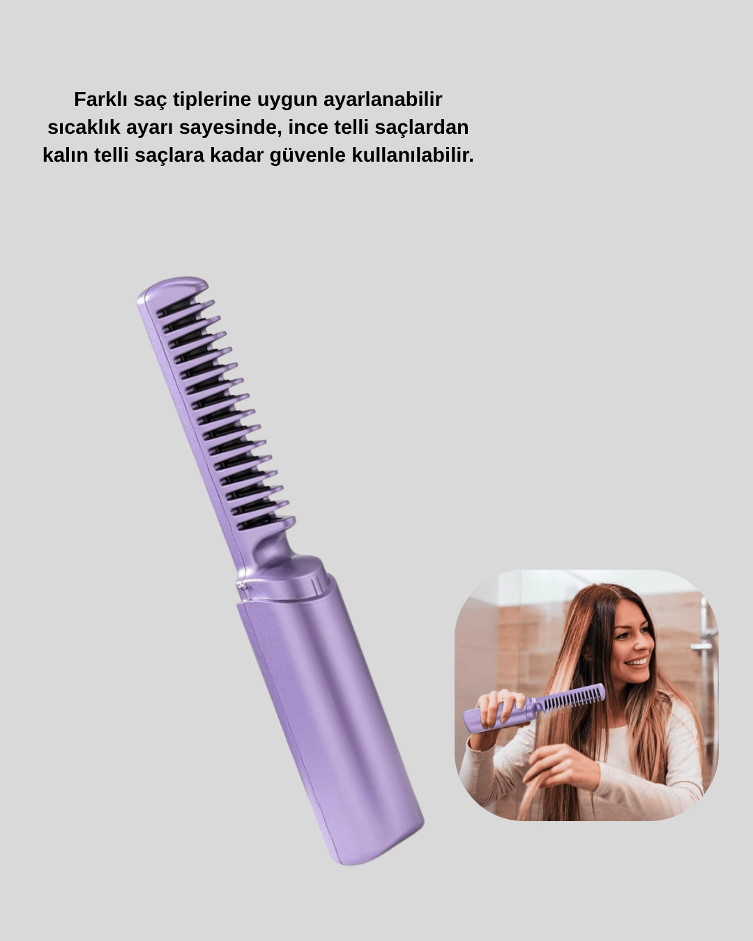 Isı Ayarlı Saç Düzleştirici – Her Saç Tipine Uygun Hassas Sıcaklık Kontrolü