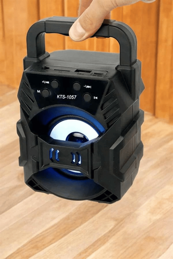 Işıklı Bluetooth Hoparlör Müzik ve Renkli Işık Taşınabiilir