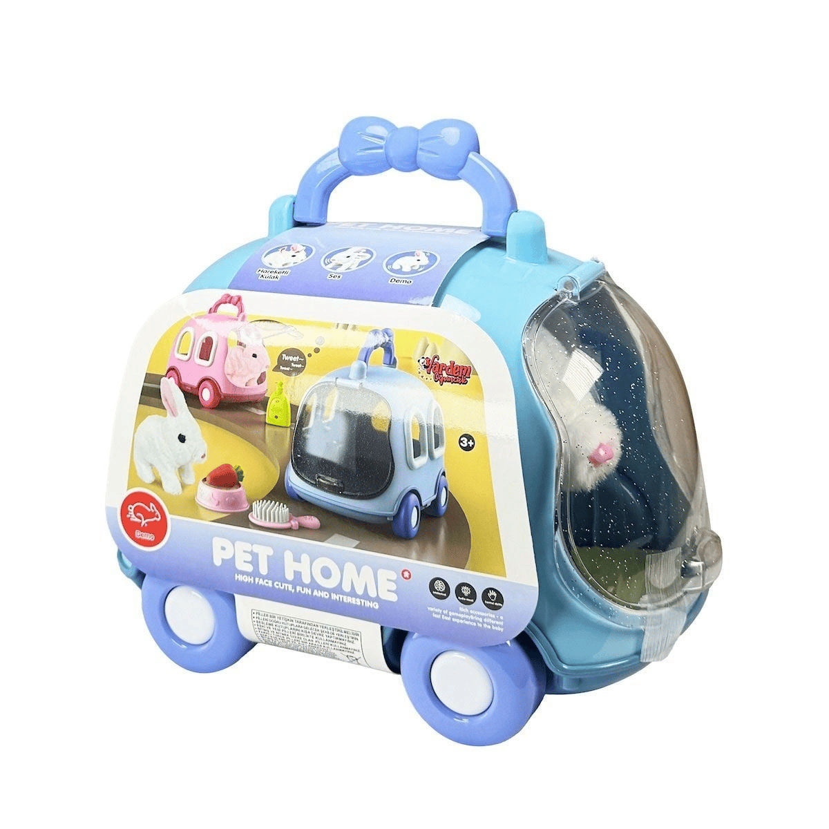JND-6800 Taşıma Araba Çantalı Hareketli Pilli Tavşan Set -Eco Lounge