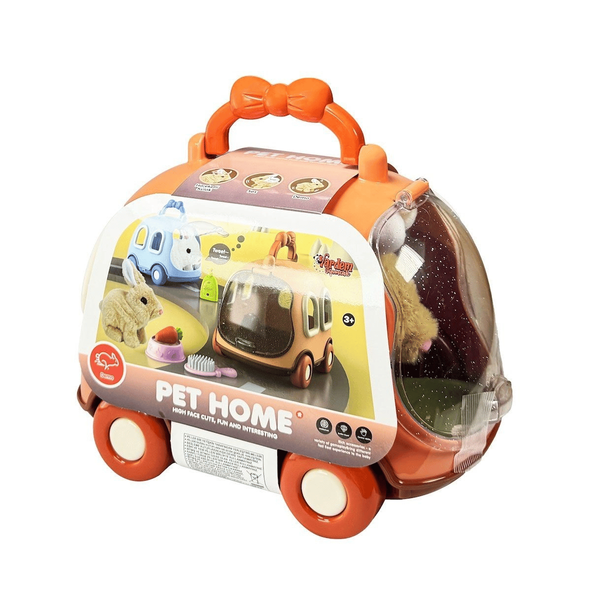 JND-6800 Taşıma Araba Çantalı Hareketli Pilli Tavşan Set -Eco Lounge