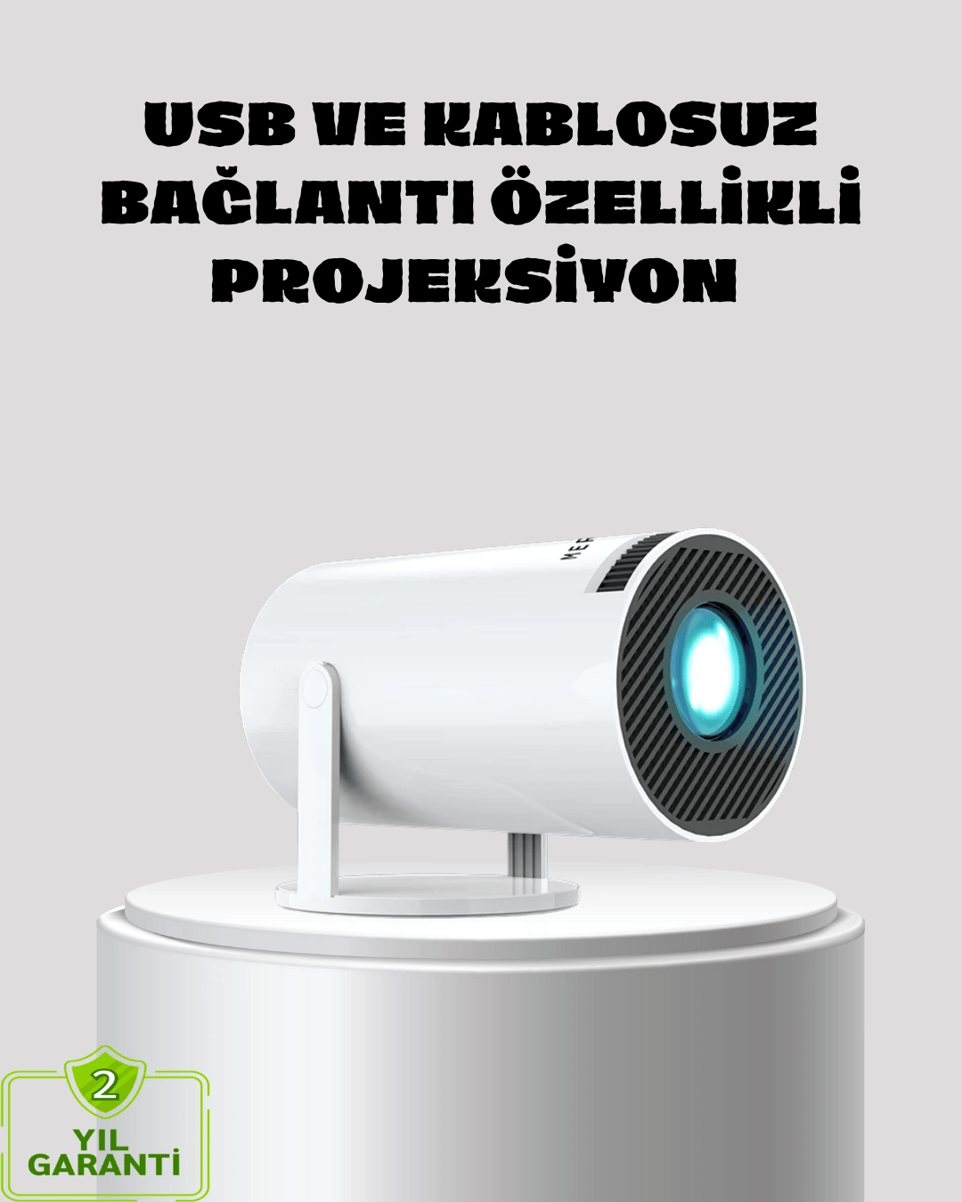 Kablosuz Bağlantılı Full HD Ev Sinema Projeksiyonu 160 ANSI Lümen