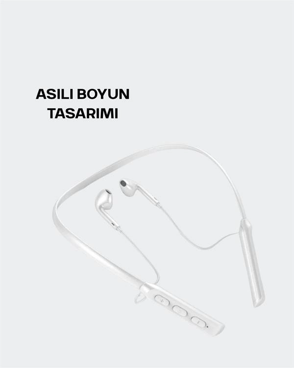 Kablosuz Bluetooth Kulaklık – Boyun Askılı, 100 Saat Pil Ömrü