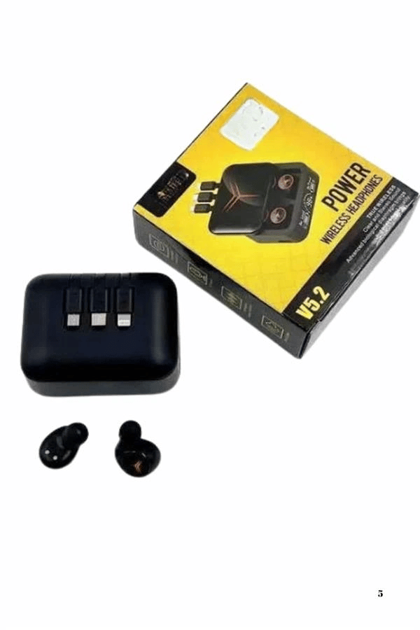 Kablosuz Bluetooth Kulaklık Powerbank Özellikli Göstergeli Hd Mikrofon