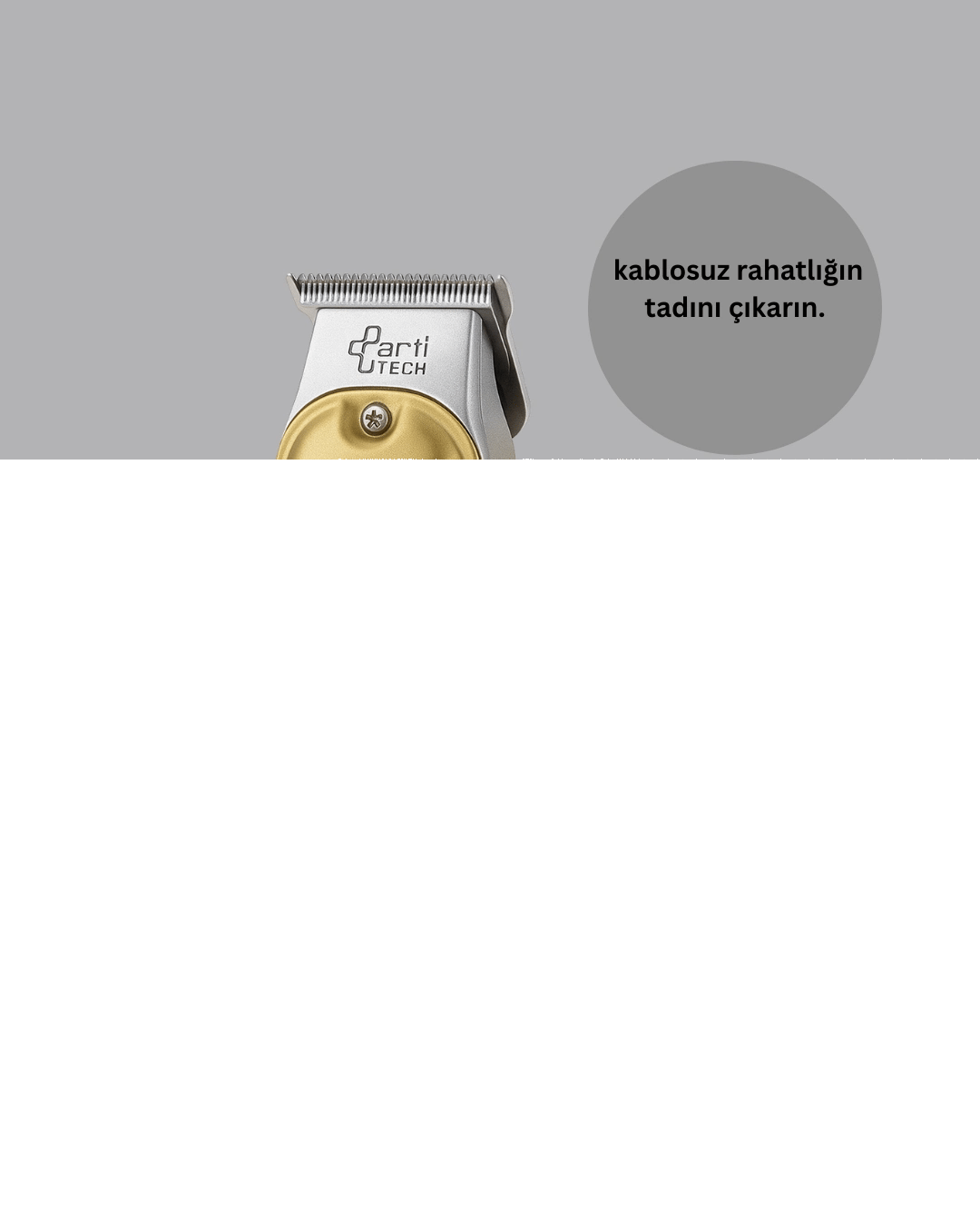 Kablosuz Erkek Bakım Tıraş Makinesi Hassas Bıçaklı Şarjlı Kullanım Yeni Nesil