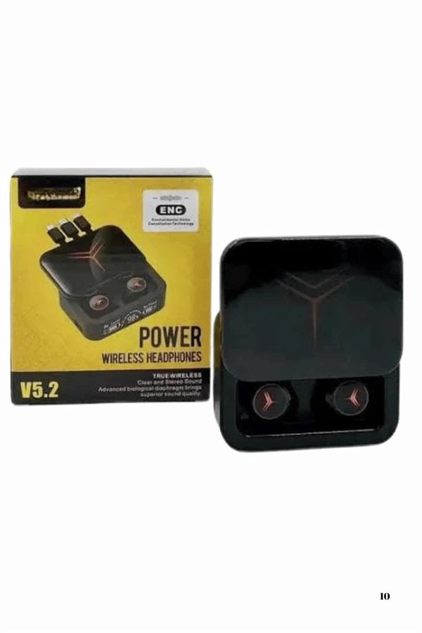 Kablosuz Şarj Göstergeli Powerbank Özellikli Bluetooth Kulaklık Çağrı Cevaplayabilen