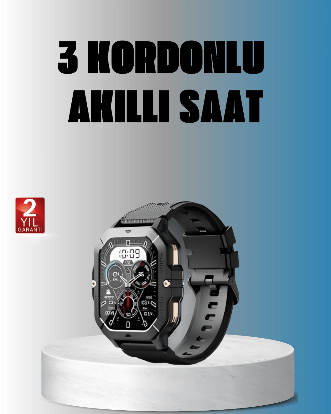 Kablosuz Şarjlı Akıllı Saat Ultra İnce Tasarım