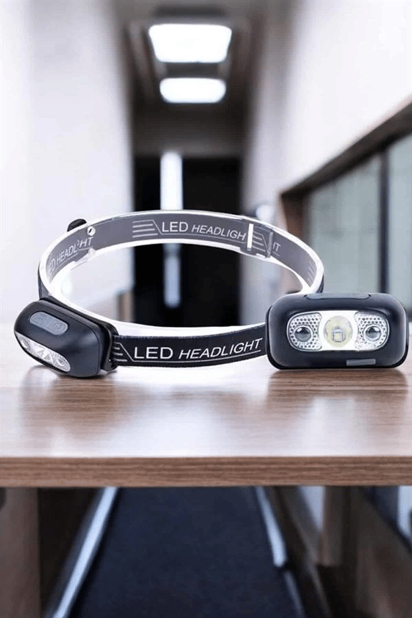 Kafa Lambası Kamp Lambası Led Işık Şarjlı Ayarlanabilir