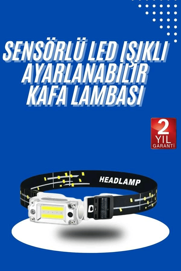 Kafa Lambası, Su Geçirmez Kafa Feneri 3 Mod Aydınlatma