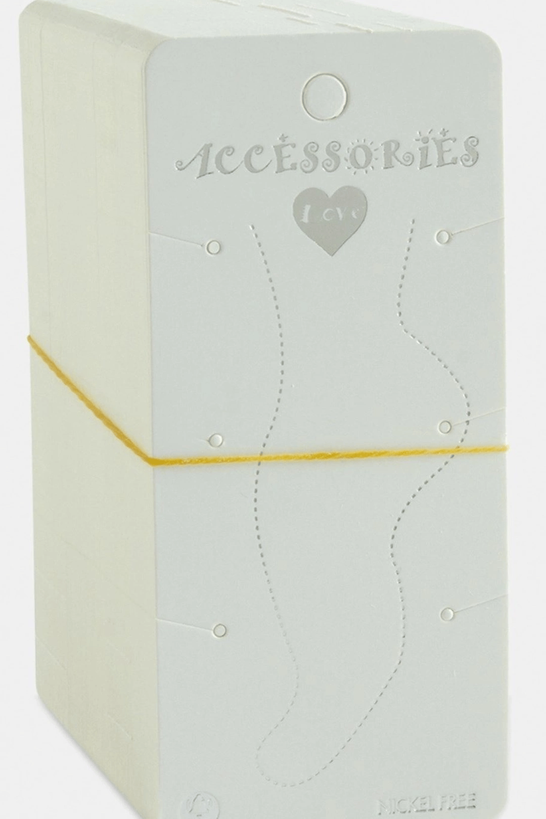 Karton Takı Standı 5.5x12 cm 200 Adet Renk Aksesuar Sergileme Kartı BX-313752