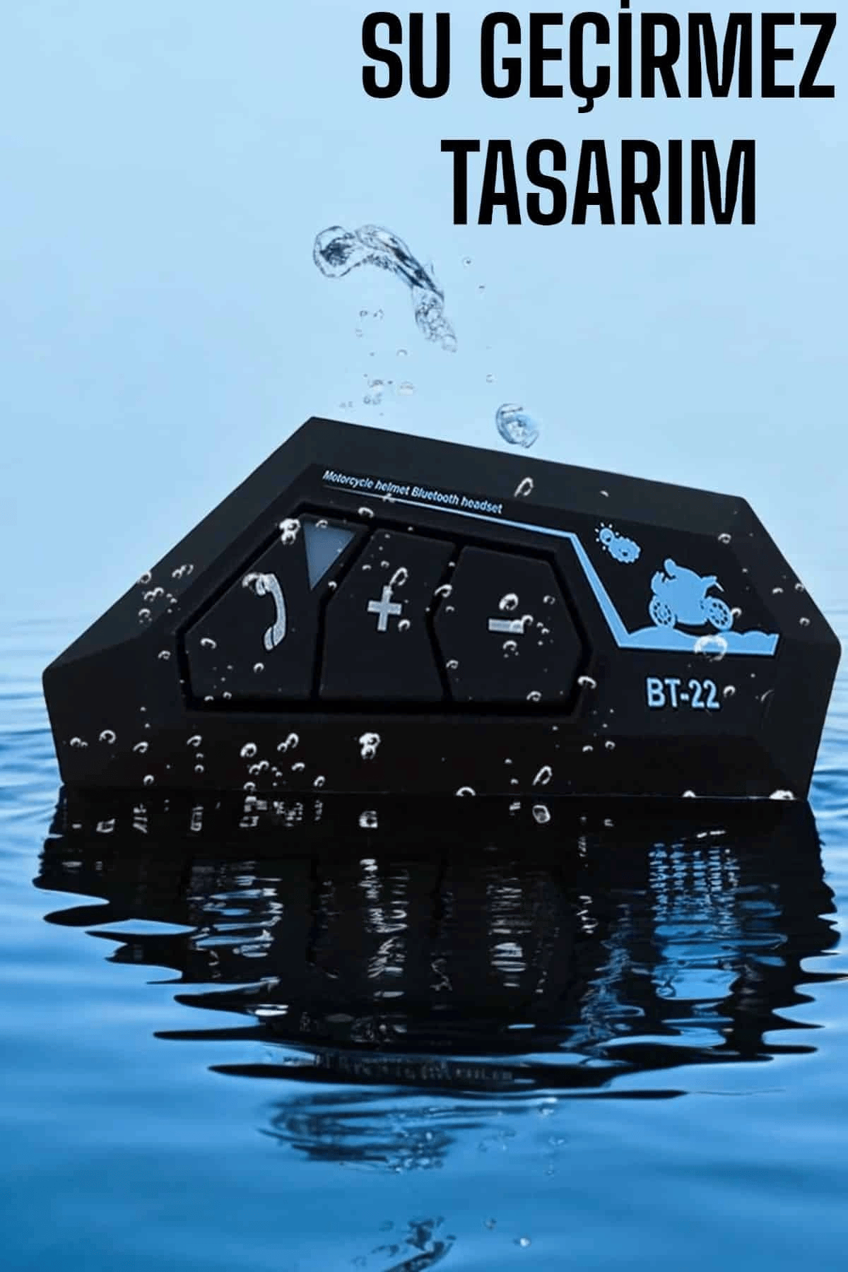 Kask Kulaklığı Motosiklet Intercom Interkom Dinleme Konuşma Özellikli Su Geçirmez