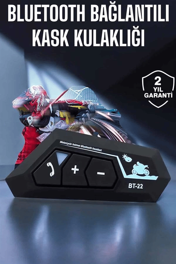 Kask Kulaklık Bluetooth Motosiklet Kulaklık Intercom Su Geçirmez