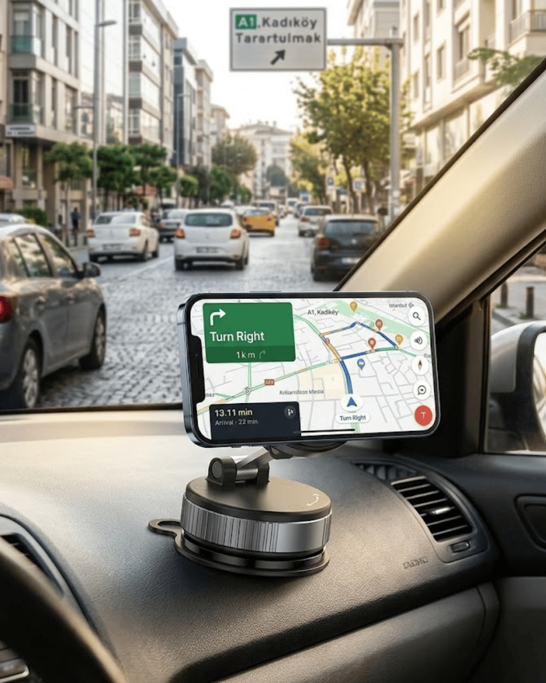 Katlanabilir Manyetik Telefon Tutucu Araç Konsol Telefon Standı