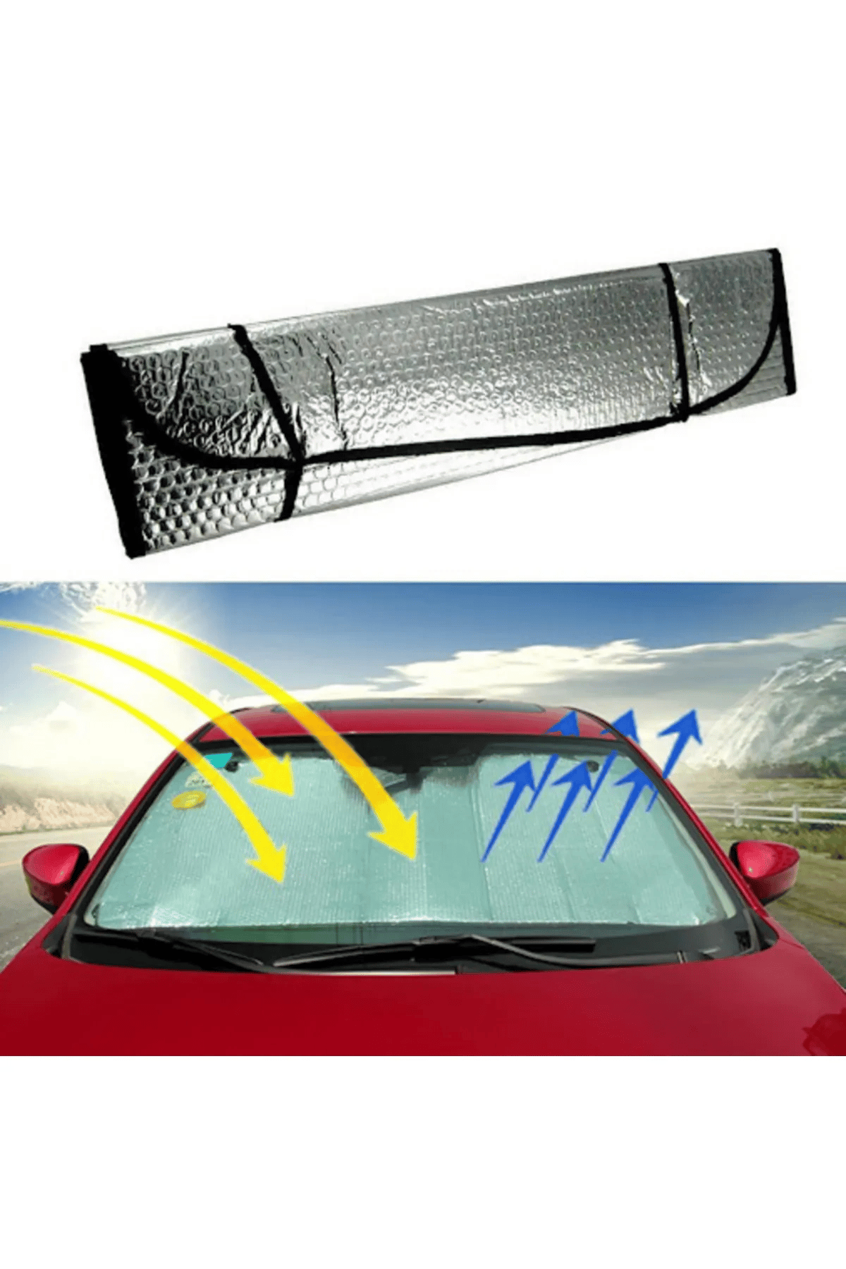 Katlanabilir Ön Cam Güneşlik Araç İçi Isı Yalıtımı Skoda Superb Peugeot 3008 Renault Megane Opel Astra