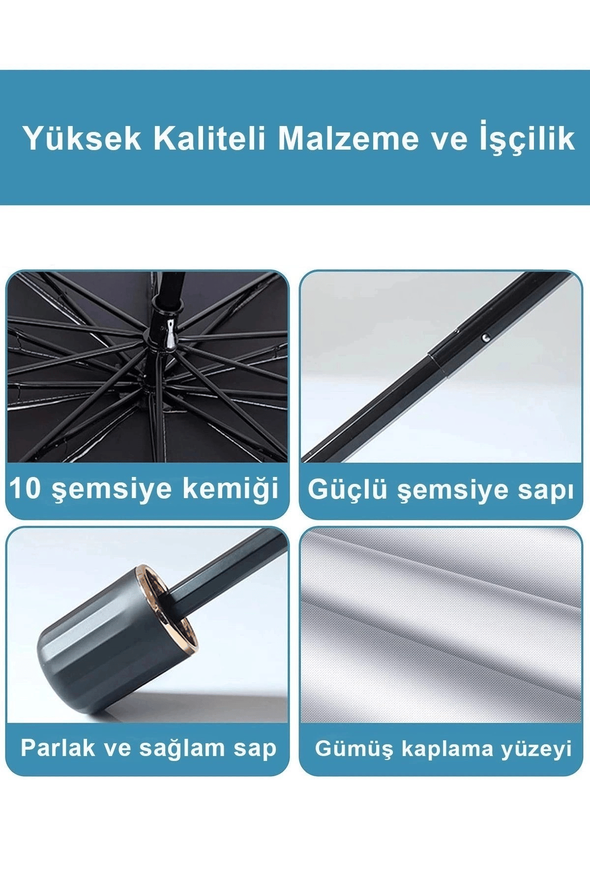 Katlanabilir Şemsiyeli Araç Ön Cam Güneşliği UV Korumalı Isı Yansıtıcı Tüm Araçlara Uygun