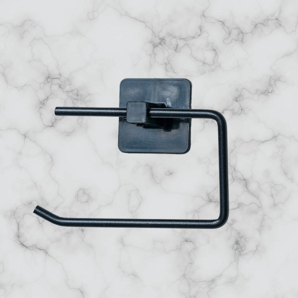 Kendiliğinden Yapışkanlı Siyah Paslanmaz Metal Kapaksız Tuvalet Kağıtlığı Aparatı Bx40