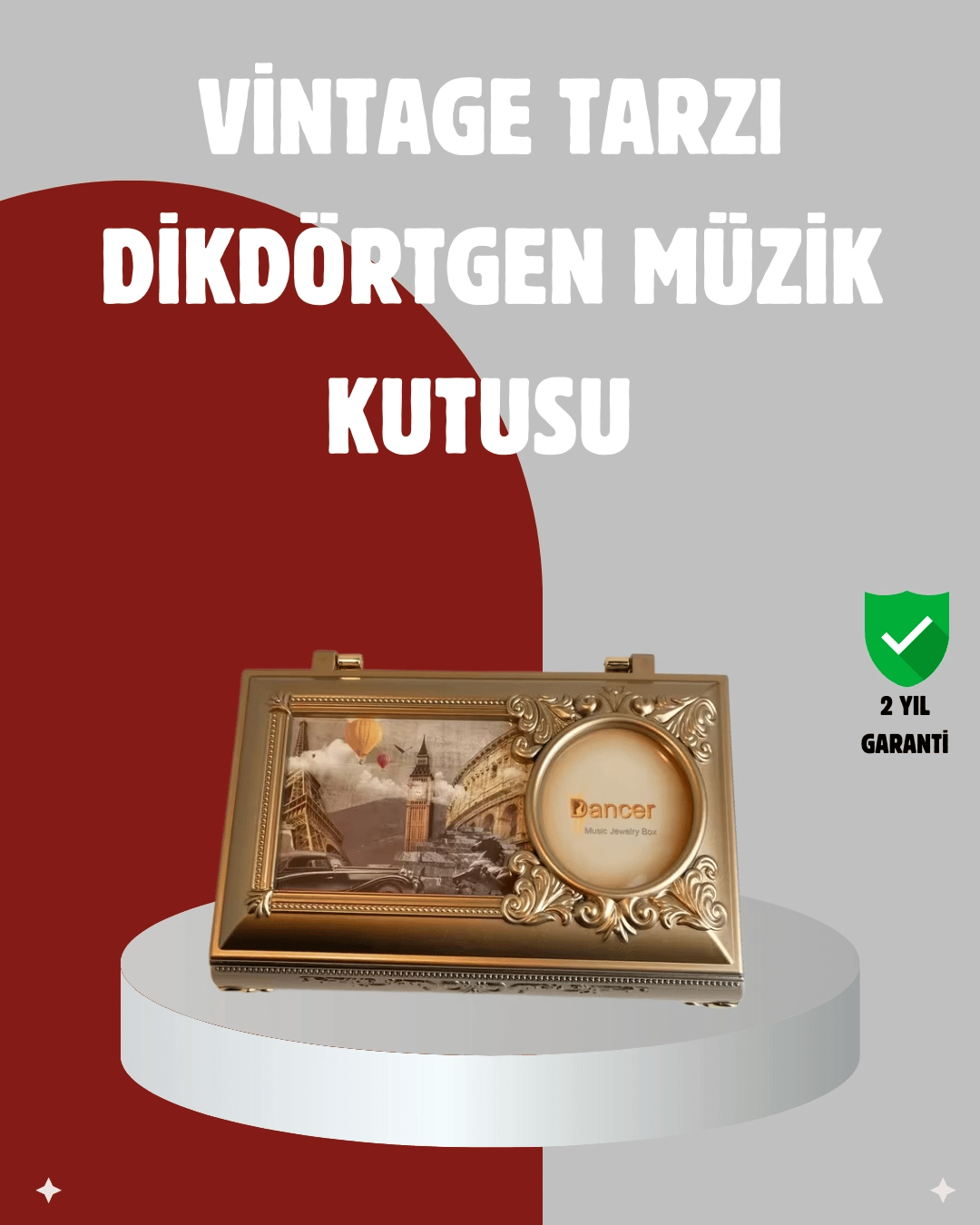 Kız Çocuk Oyuncak Piyano Görünümlü Balerinli Müzik Kutusu