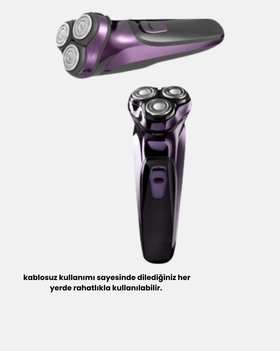 Kompakt Şarjlı Saç Sakal Tıraş Makinesi Kuru Kullanım Özellikli