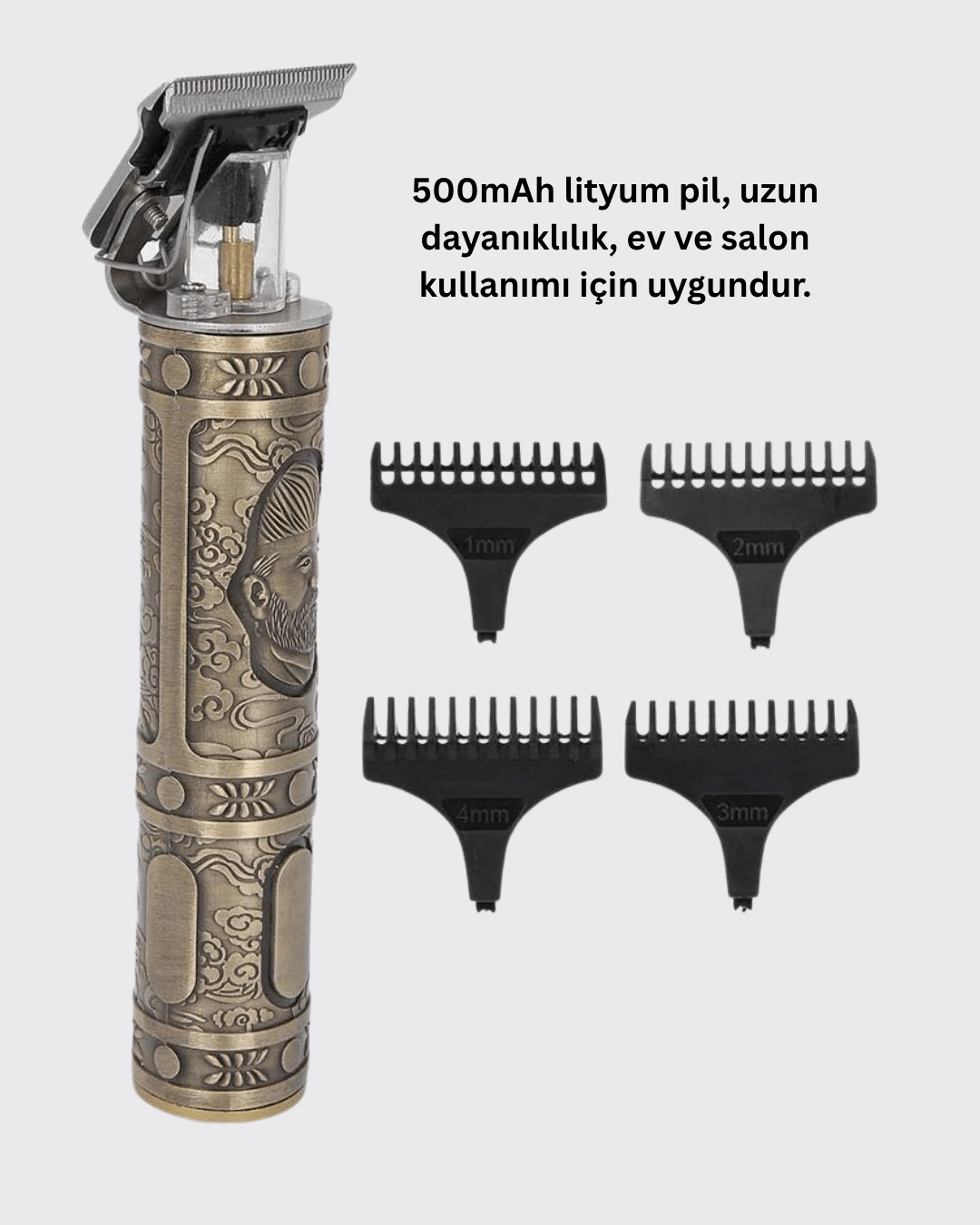 Kompakt Tasarımlı, Uzun Pil Ömürlü Saç Sakal Kesme Makinesi