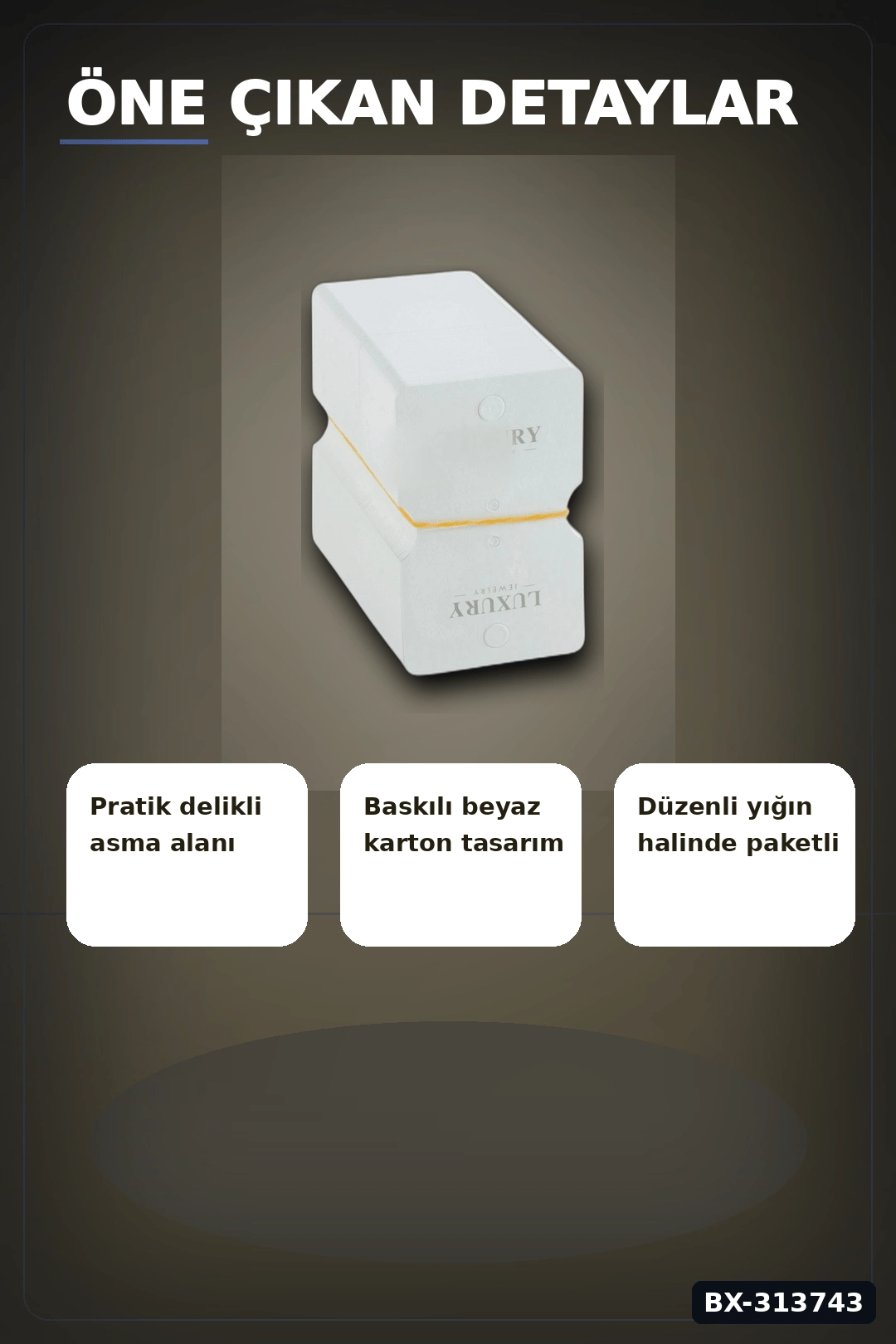 Kraft Kartondan 8x5 cm Bileklik Kartı 200 Adet Balya Paketi Takı Etiketi BX-313743