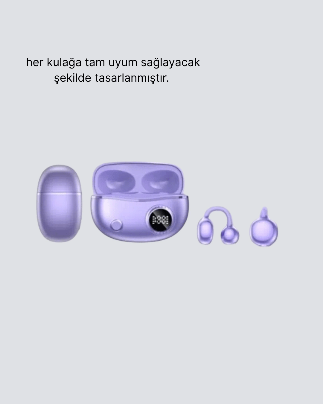 Kulak Arkası Klipsli Bluetooth Kulaklık YXG10 Silikon Malzemeli Ergonomik
