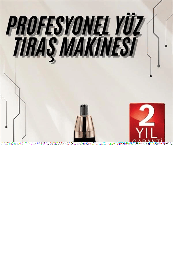 Kulak Burun Tıraş Makinesi Taşınabilir Şarjlı 3 Başlıklı Uzun Ömürlü