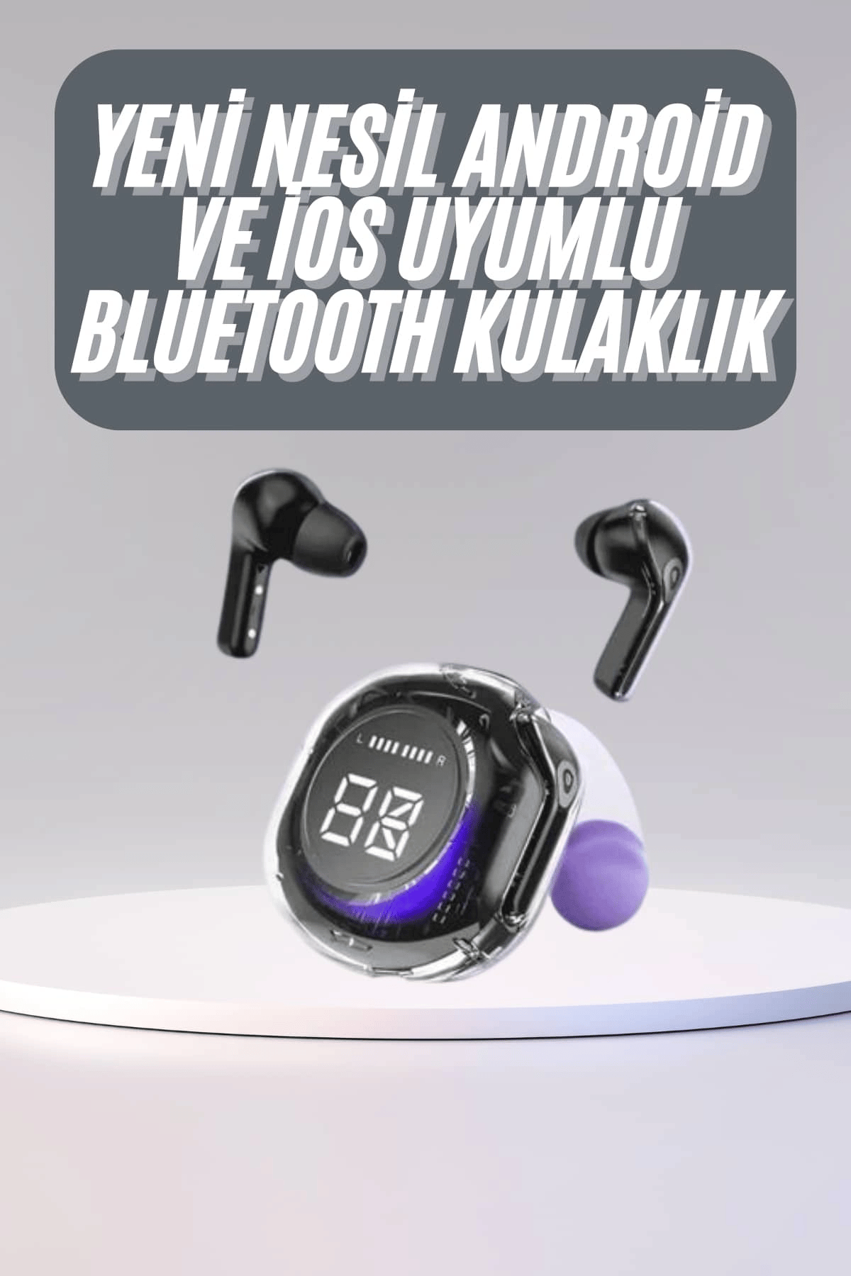Kulak İçi Bluetooth Kulaklık ANC ENC Özellikli Şarj Göstergeli Kablosuz Kulaklık