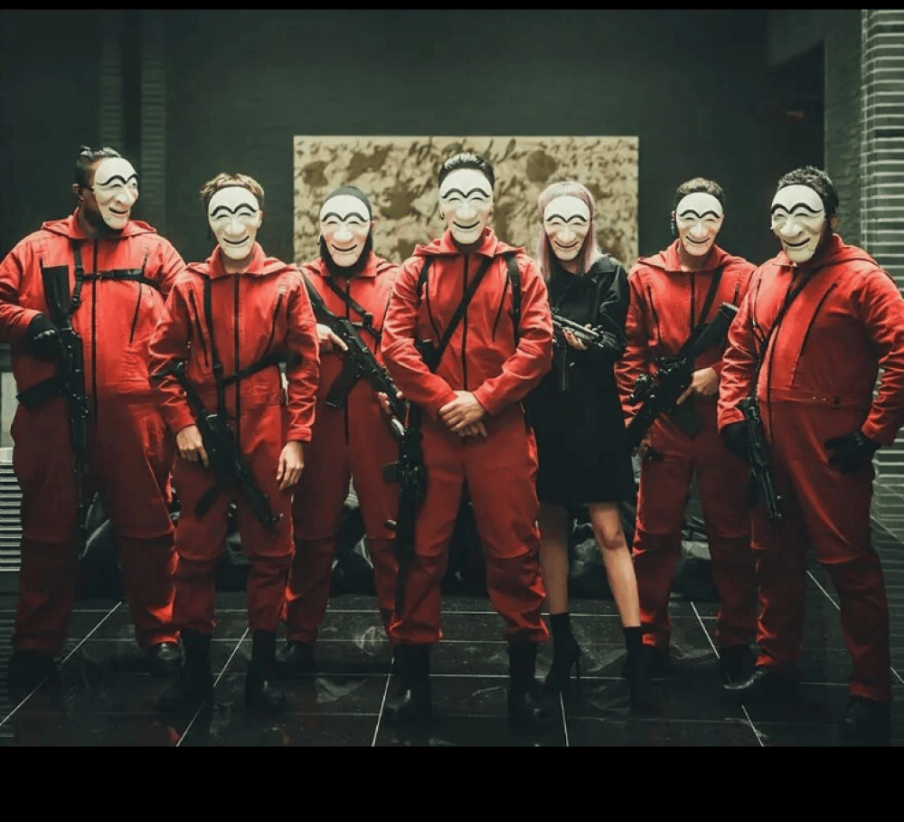 La Casa De Papel Kore Mask - Para Heist Maskesi - Dali Maskesi Bx40