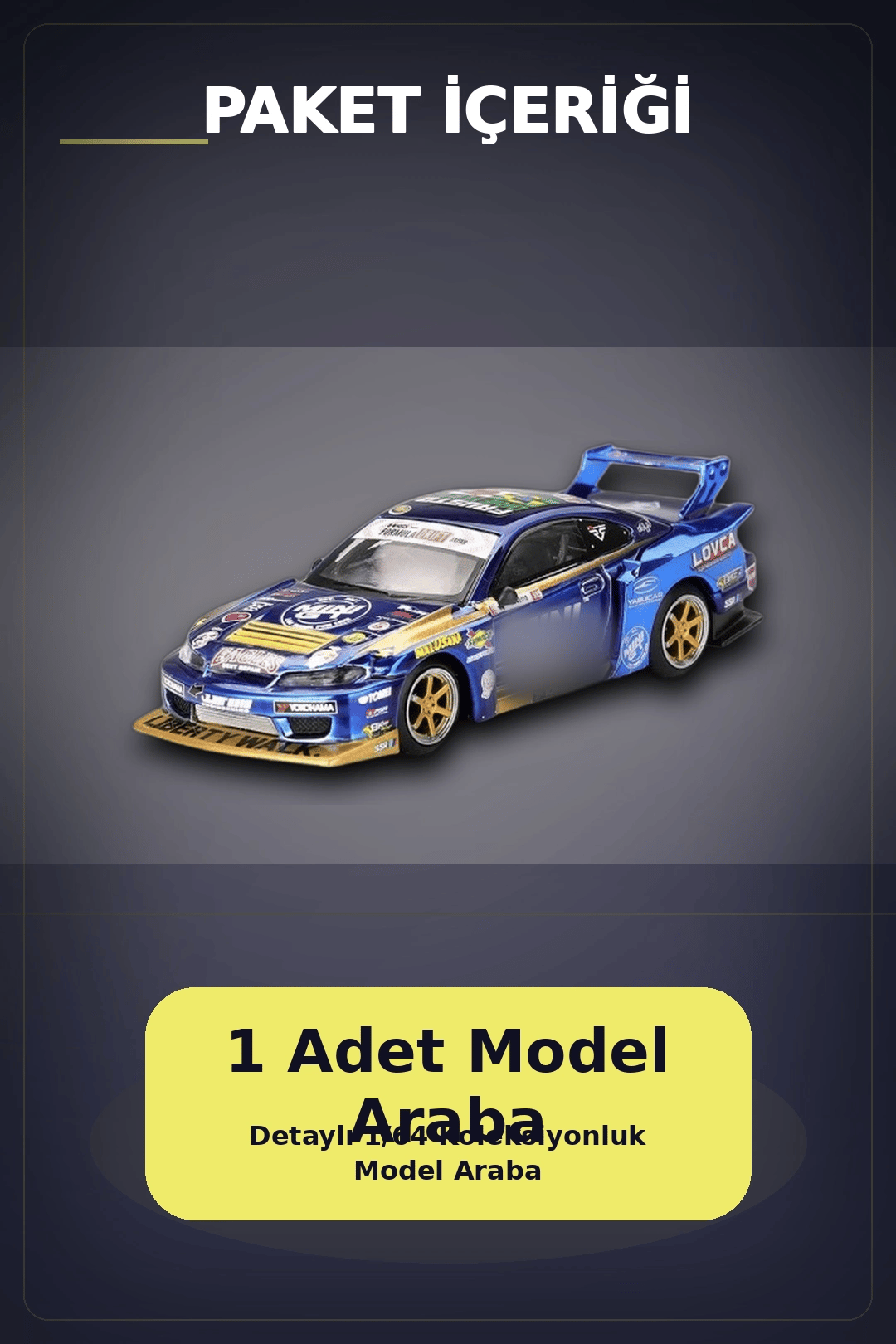 LBWK Formula Drift 1/64 Nissan S15 Silvia Model Araba - Liberty Walk Replica BX-313402