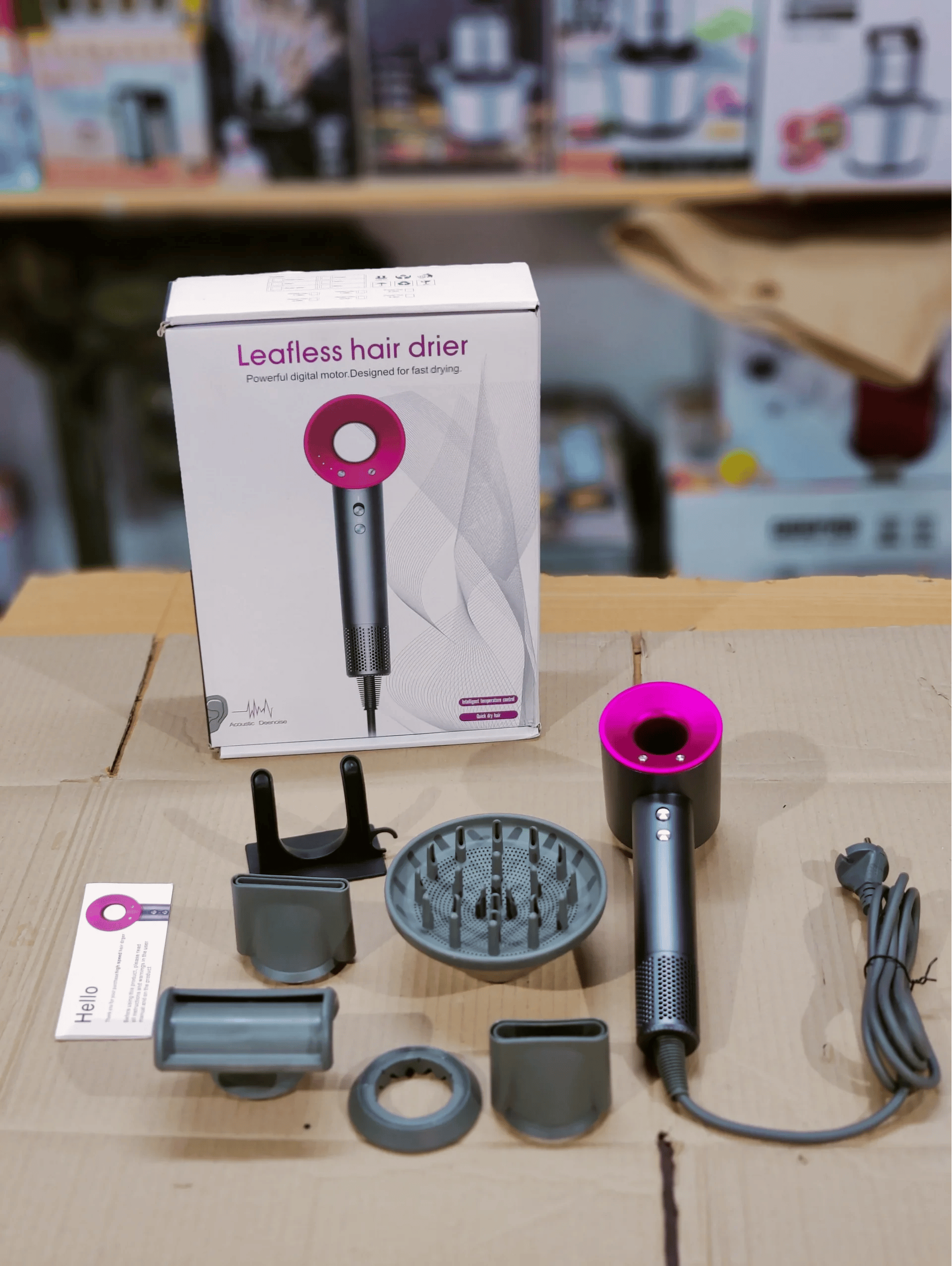 Leafless Hair Dryer 4 In 1 Saç Kurutma Makinası 3 Kademe Bx40
