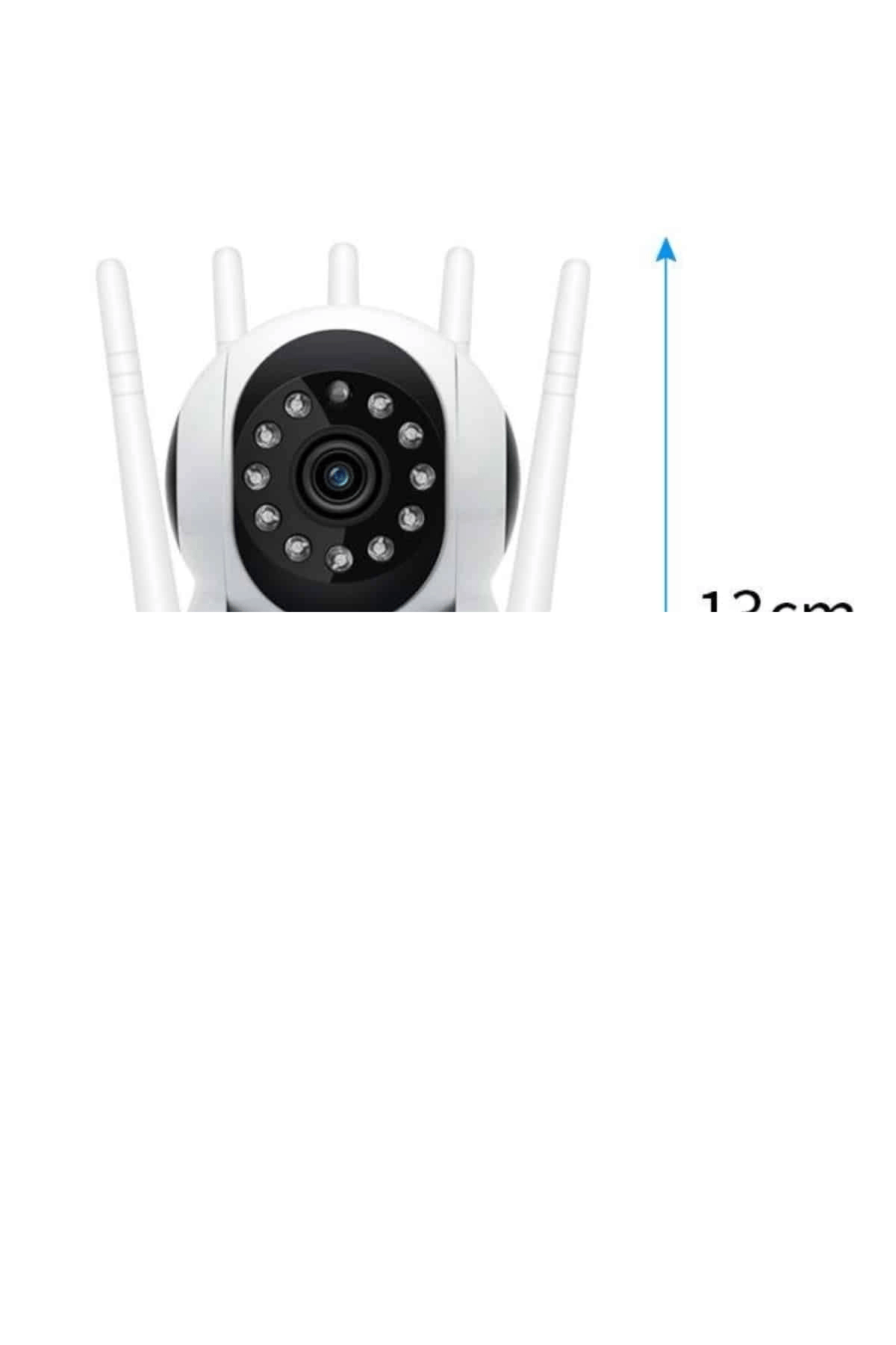 LED Aydınlatmalı 5 Antenli Motorlu 1080P Wifi Kamera Sensörlü