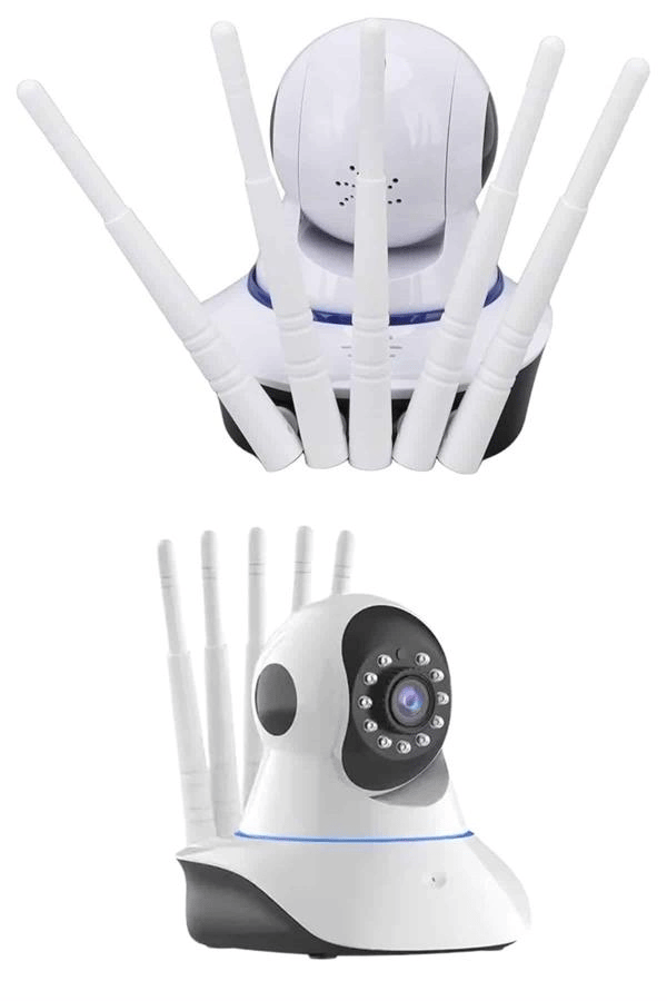 LED Aydınlatmalı 5 Antenli Motorlu 1080P Wifi Kamera Sensörlü Yeni Nesil