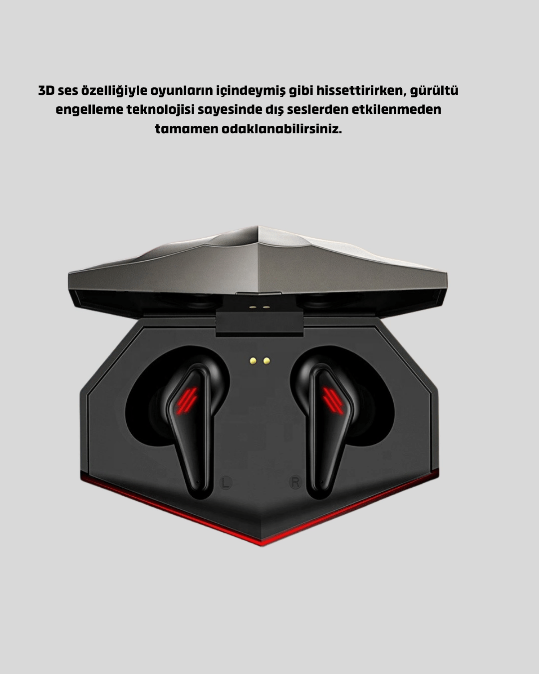 LED Işıklı Bluetooth Kulaklık 3D Ses ve Güçlü Bas