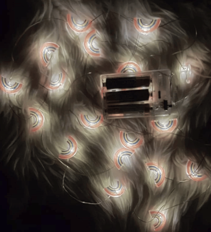 Led Işıklı Gökkuşağı Dekoratif İp