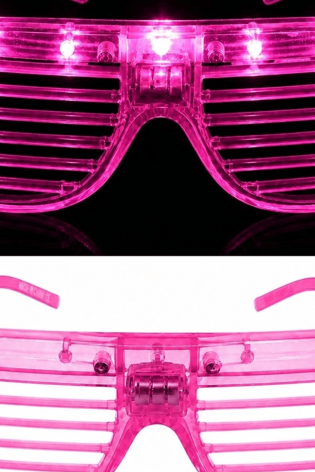 Led Işıklı Shutter Parti Gözlüğü Pembe Renk 1 Adet Pilli Eğlence Aksesuarı BX-313770