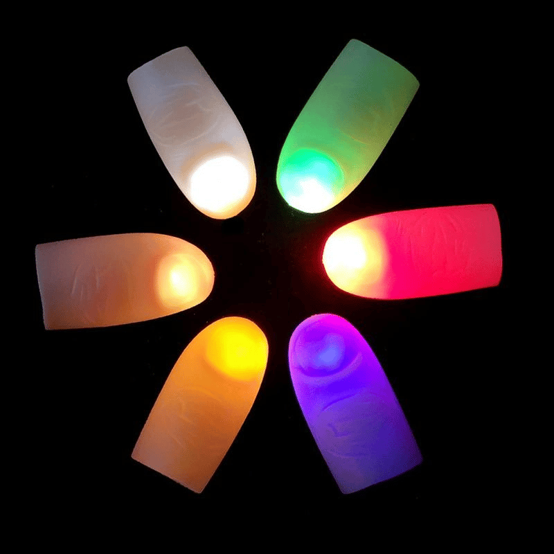 Led Işıklı Sihirli Parmak Işıklı Parmak Şaka Parmak Bx40