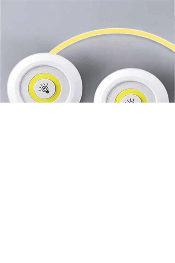 Led Lamba 3'lü Uzaktan Kumandalı Yapışkanlı Beyaz Işık (Kopya)
