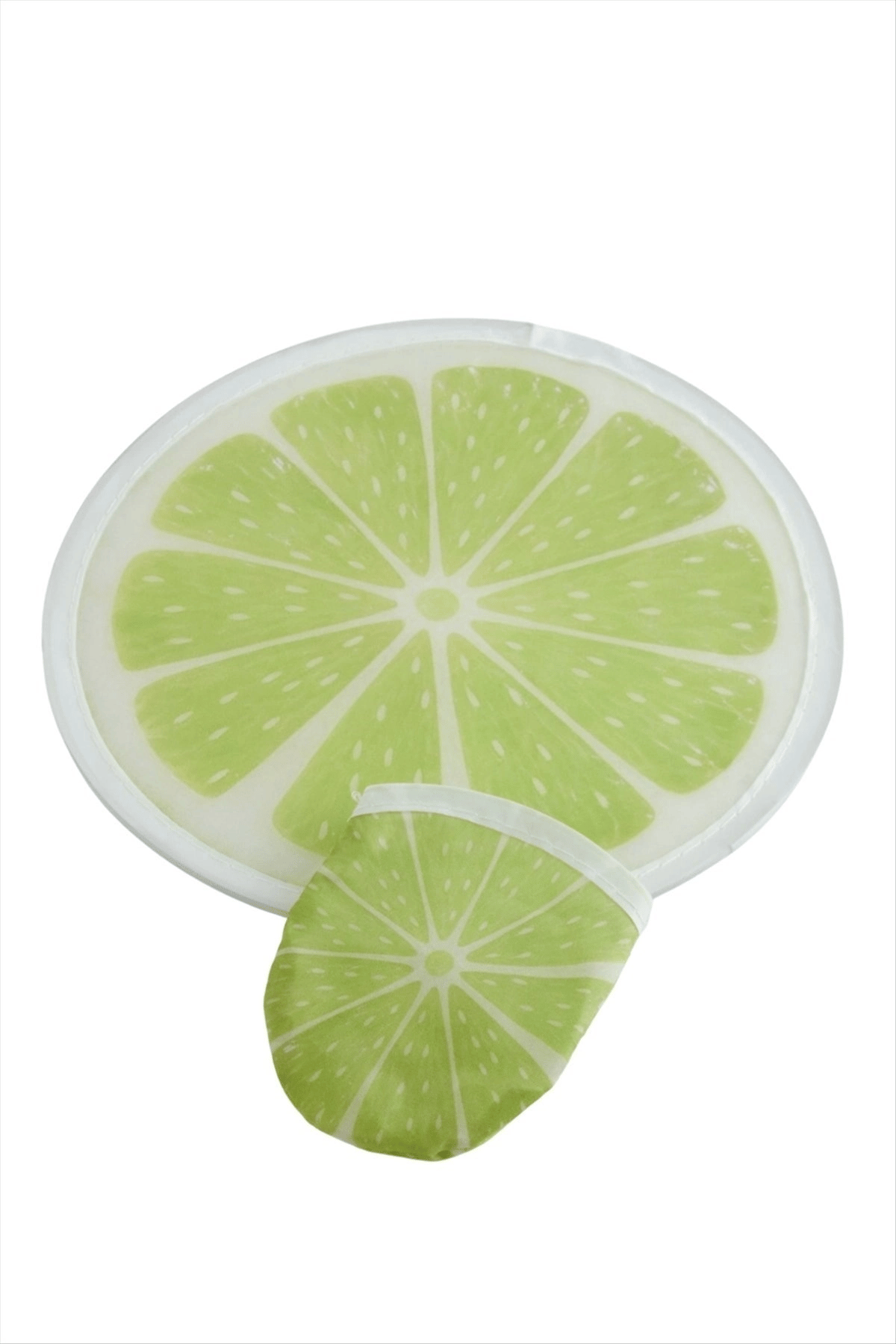 Limon Desenli Kore Yelpaze