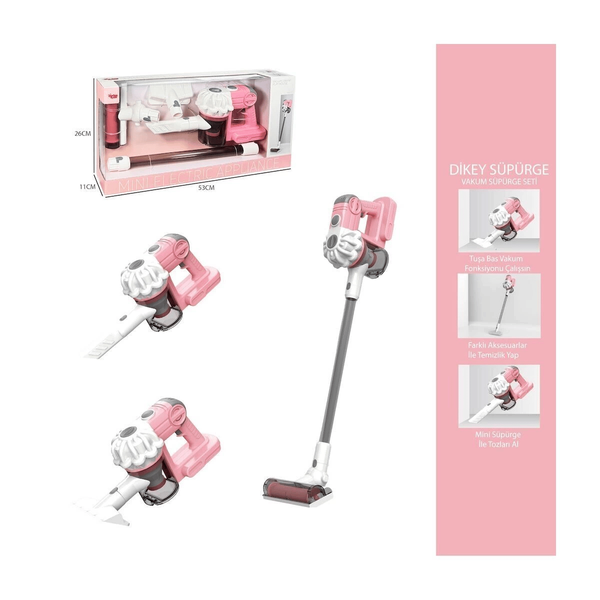 LS8803C Dikey Elektrik Süpürgesi  Pembe