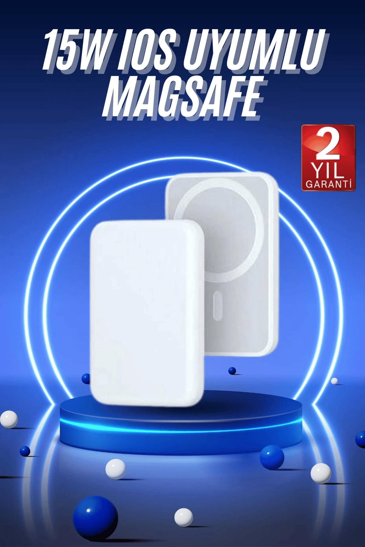 Magsafe Battery Pack Powerbank Kablosuz Şarj 5.000 mah