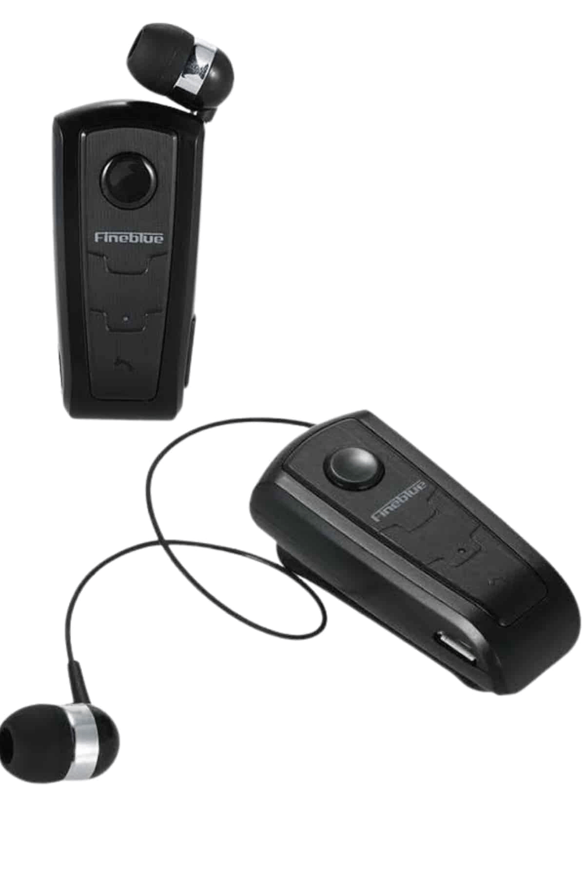 Makaralı Bluetooth Kulakiçi Yaka Kulaklığı Kablosuz Kulaklık