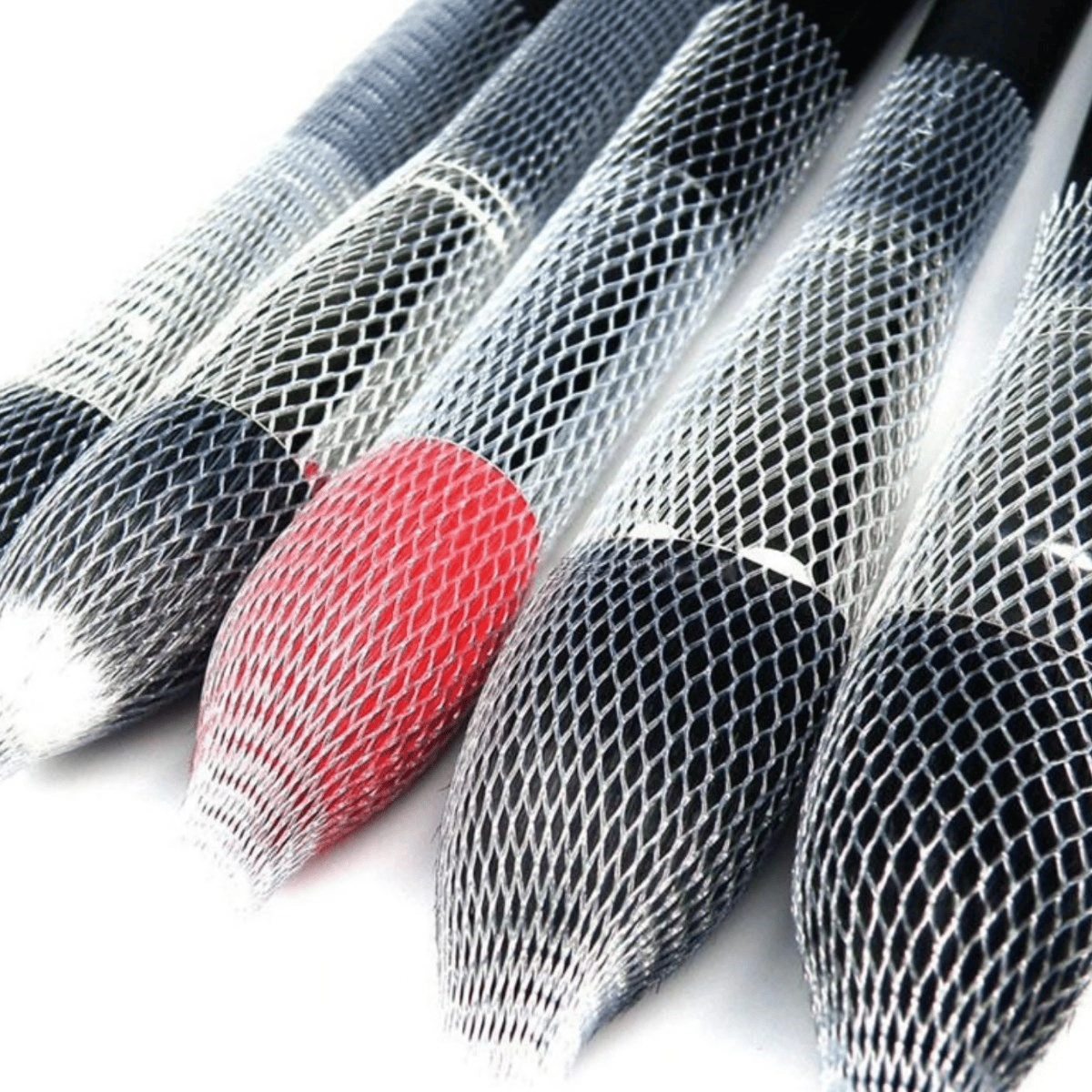 Makyaj Far Allık Kontür Eyeliner Fırça Malzemeleri Ürünleri Koruyucu File Kapak Örgü Kılıf Set 20li Bx40