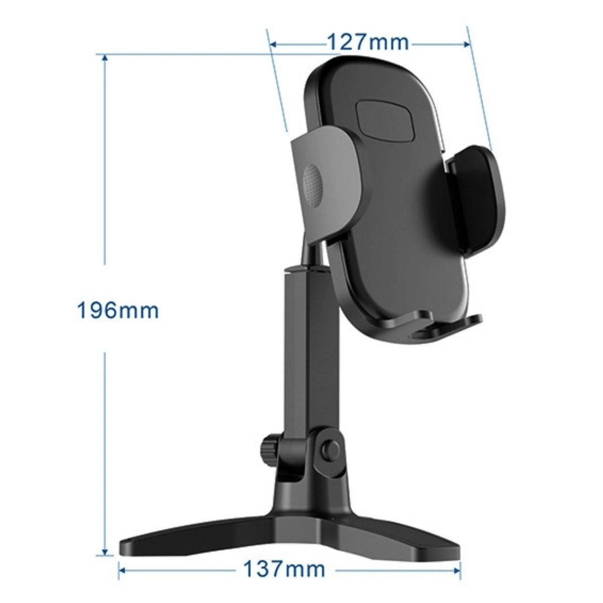 Masaüstü Telefon Standı 360 Derece Dönebilen Başlıklı Ayaklı Telefon Tripodu Bx40