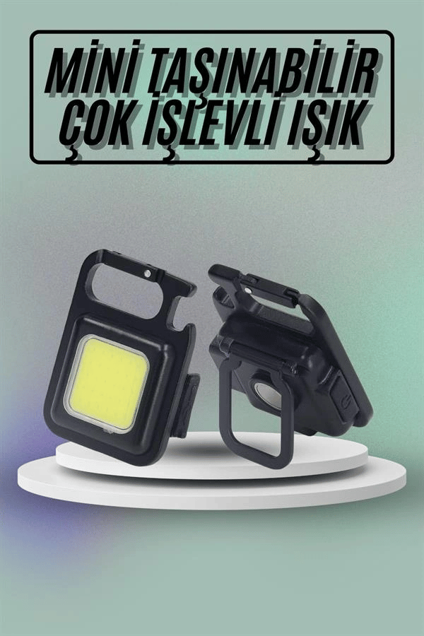 Mıknatıslı Parlak Led Işık 3 Fonksiyonlu Şarj edilebilir Ledli Mini Taşınabilir