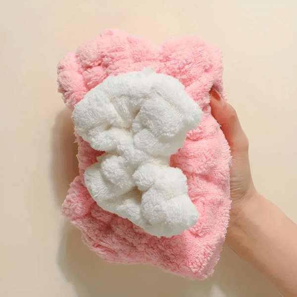 Mikrofiber Örgü Saç Kurutma Bone Havlu