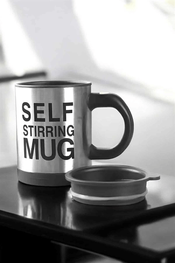 Mikser Kupa Yazılı Mug Bardak Karıştırma Özelliği