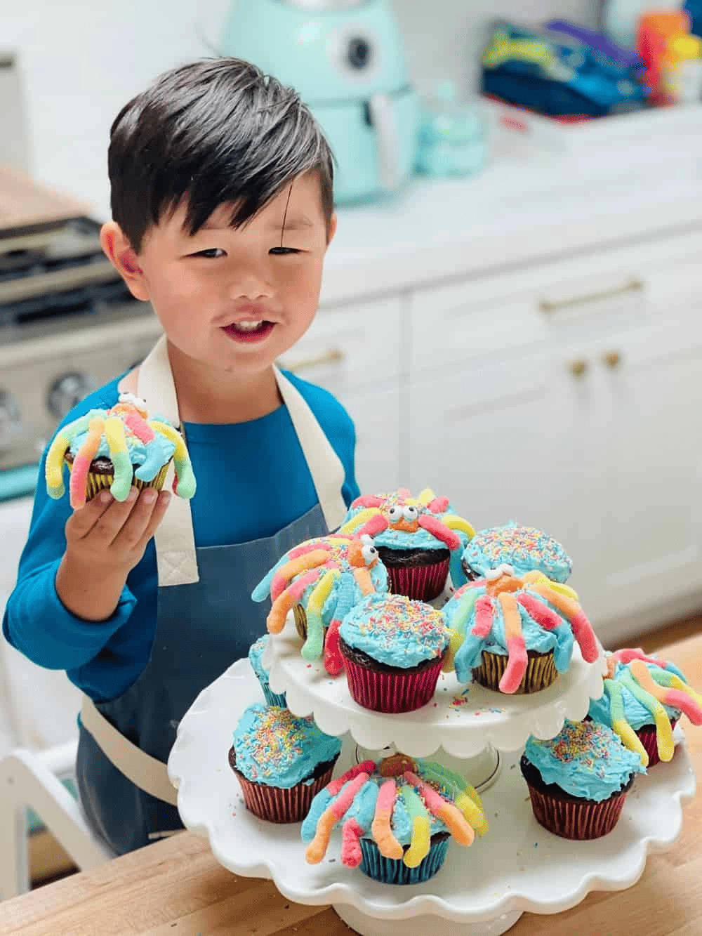 Mini Çocuklar İçin Cupcake Fırın Kalıbı 6 Büyük Bölmeli Muffin Kek Kalıbı