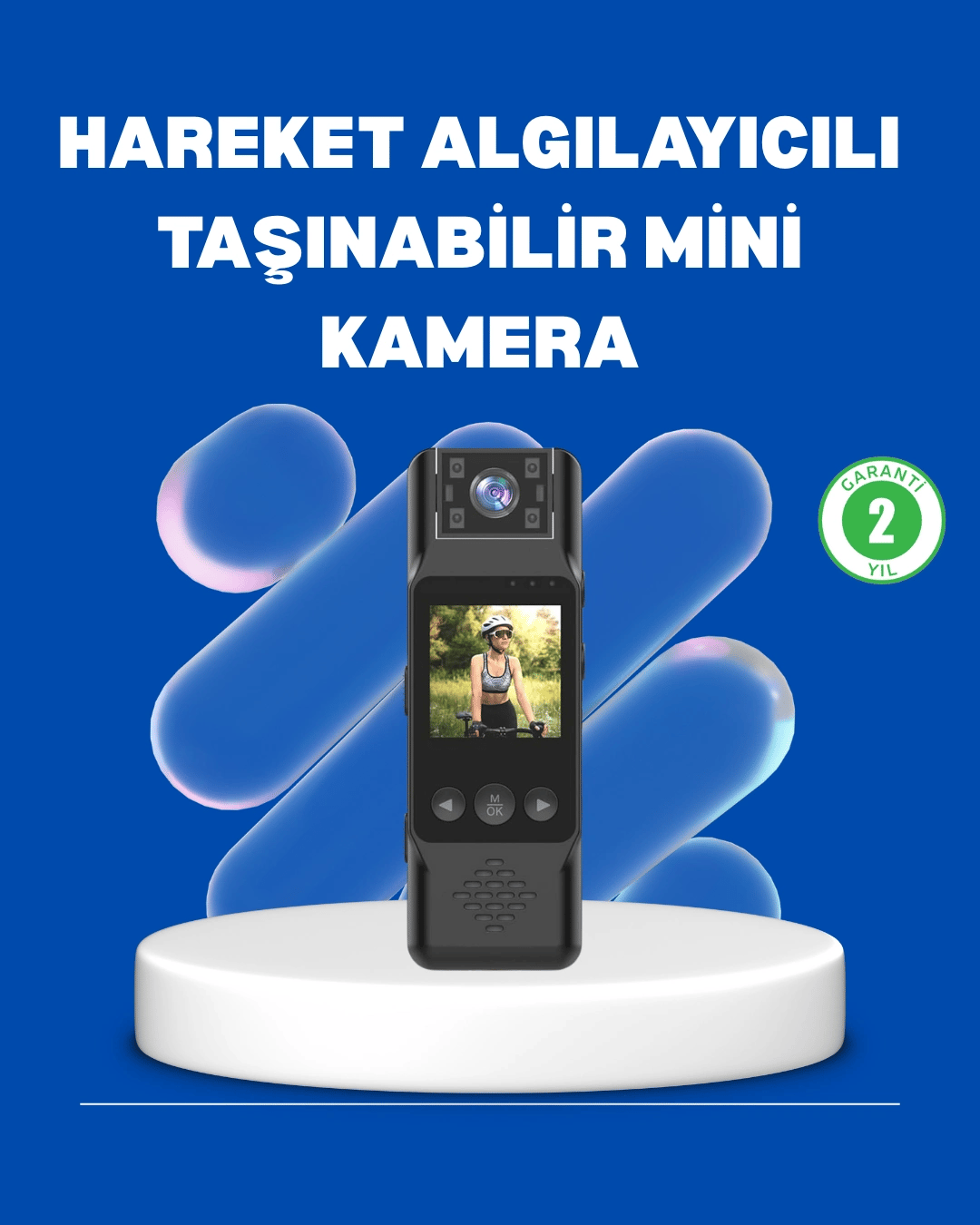 Mini Kamera 1080P Full HD Döner Lens Taşınabilir